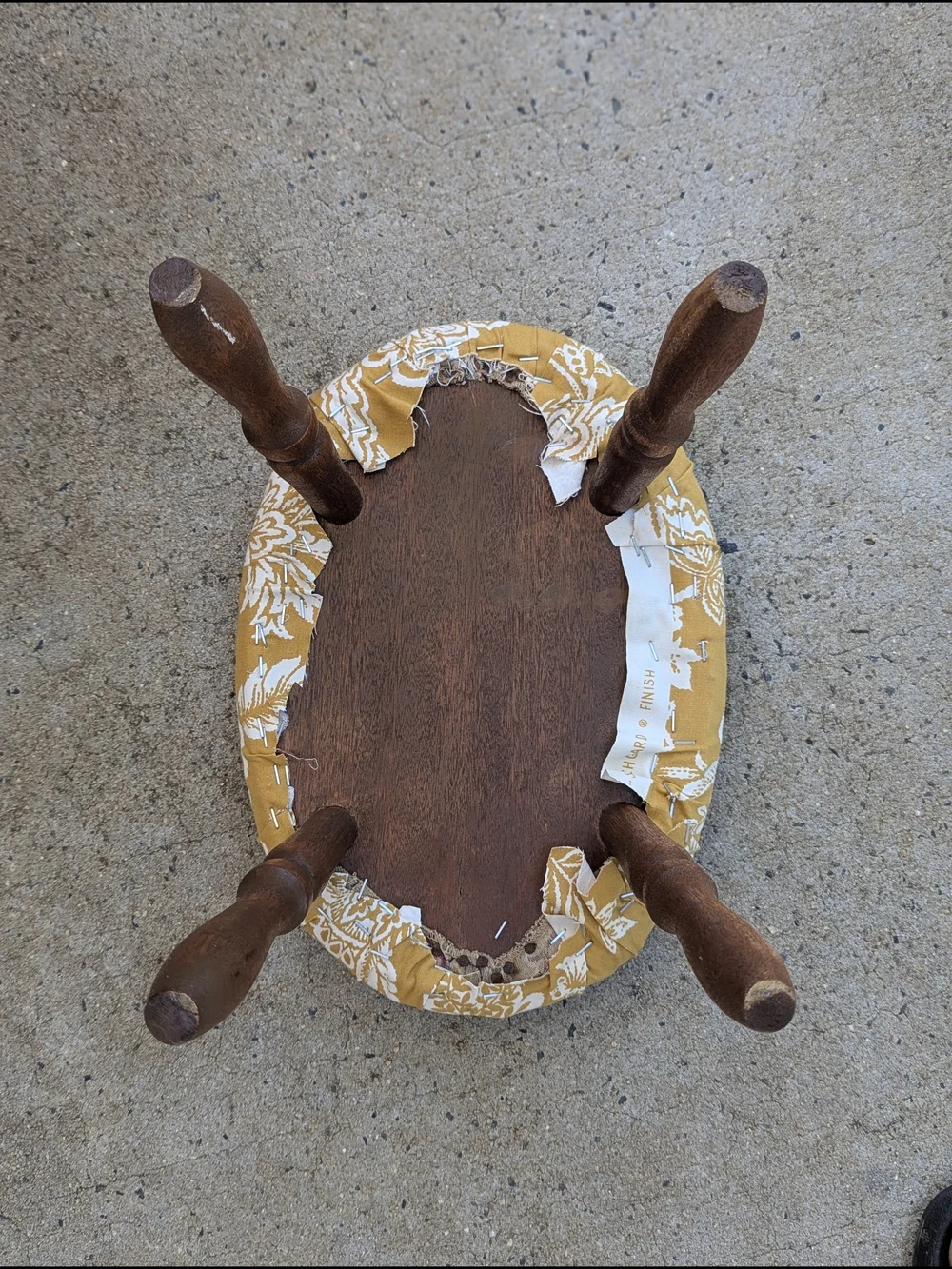 Antique Footstool Accent Stool